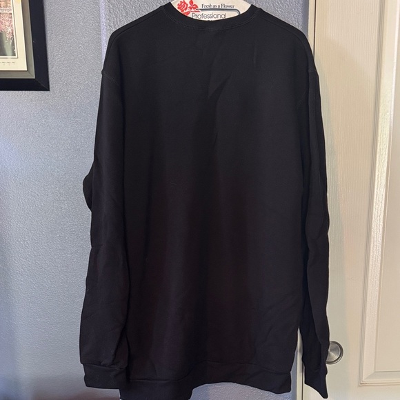 Black Crewneck Men's Sweater - Picture 4 of 4